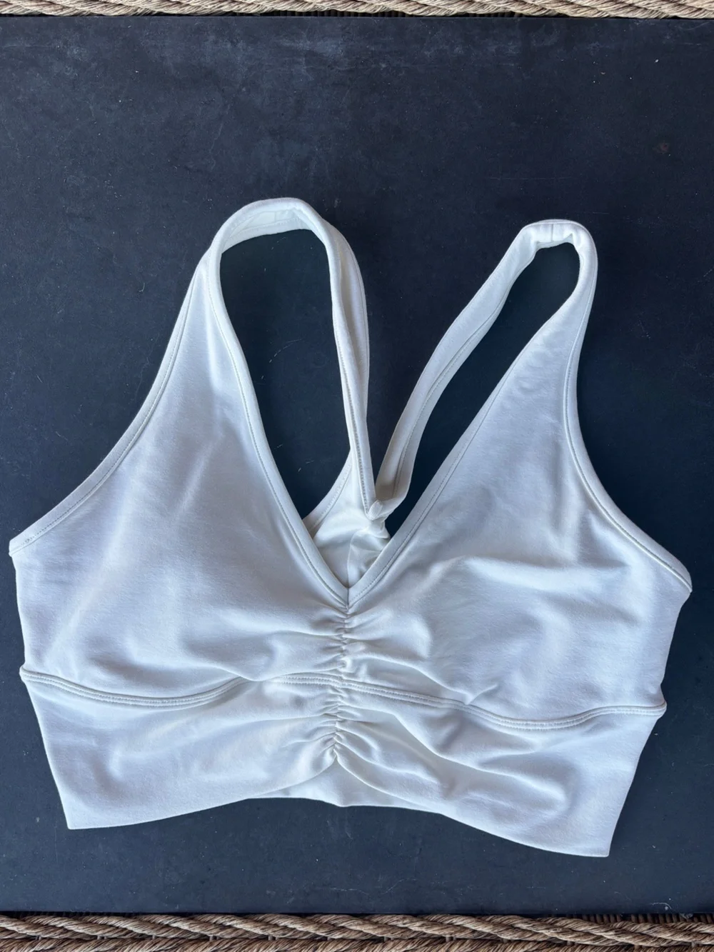 ALO Yoga Wild Thing Bra- cream